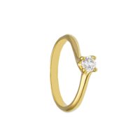 Ring Babila Milano Woman in Yellow Gold Diamante BGA25025C
